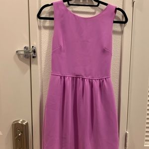 J Crew Purple Fit and Flare Dress